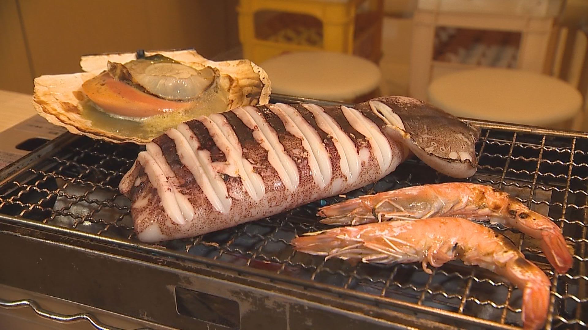 浜焼　浜焼きアップ