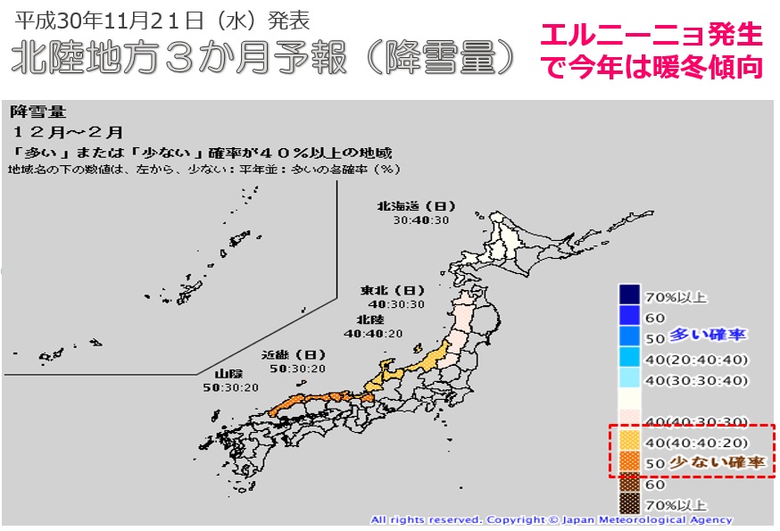 県 降雪 予報 新潟 量