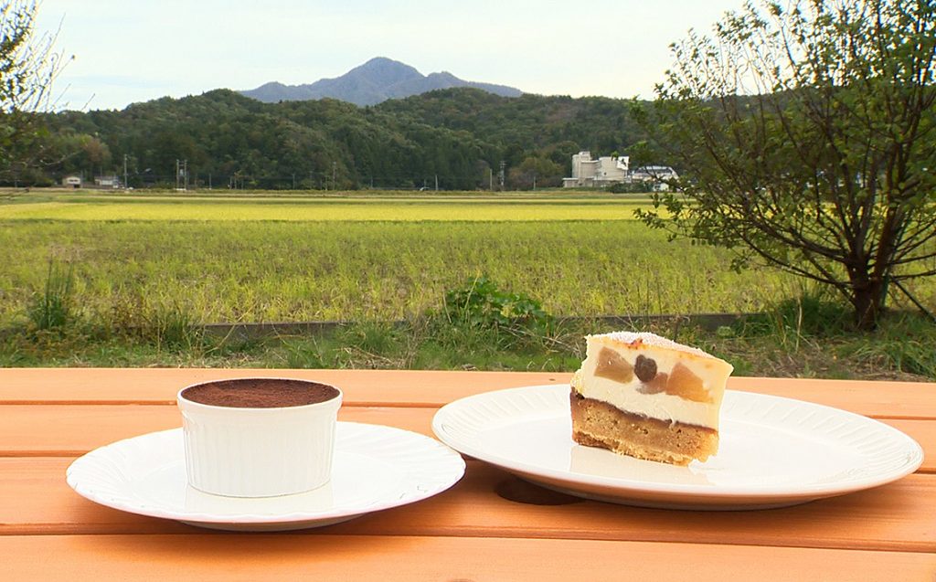 米山とケーキ